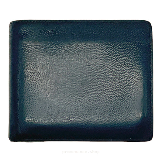 🔴 Saint Laurent Paris SLP Bifold Wallet - Navy