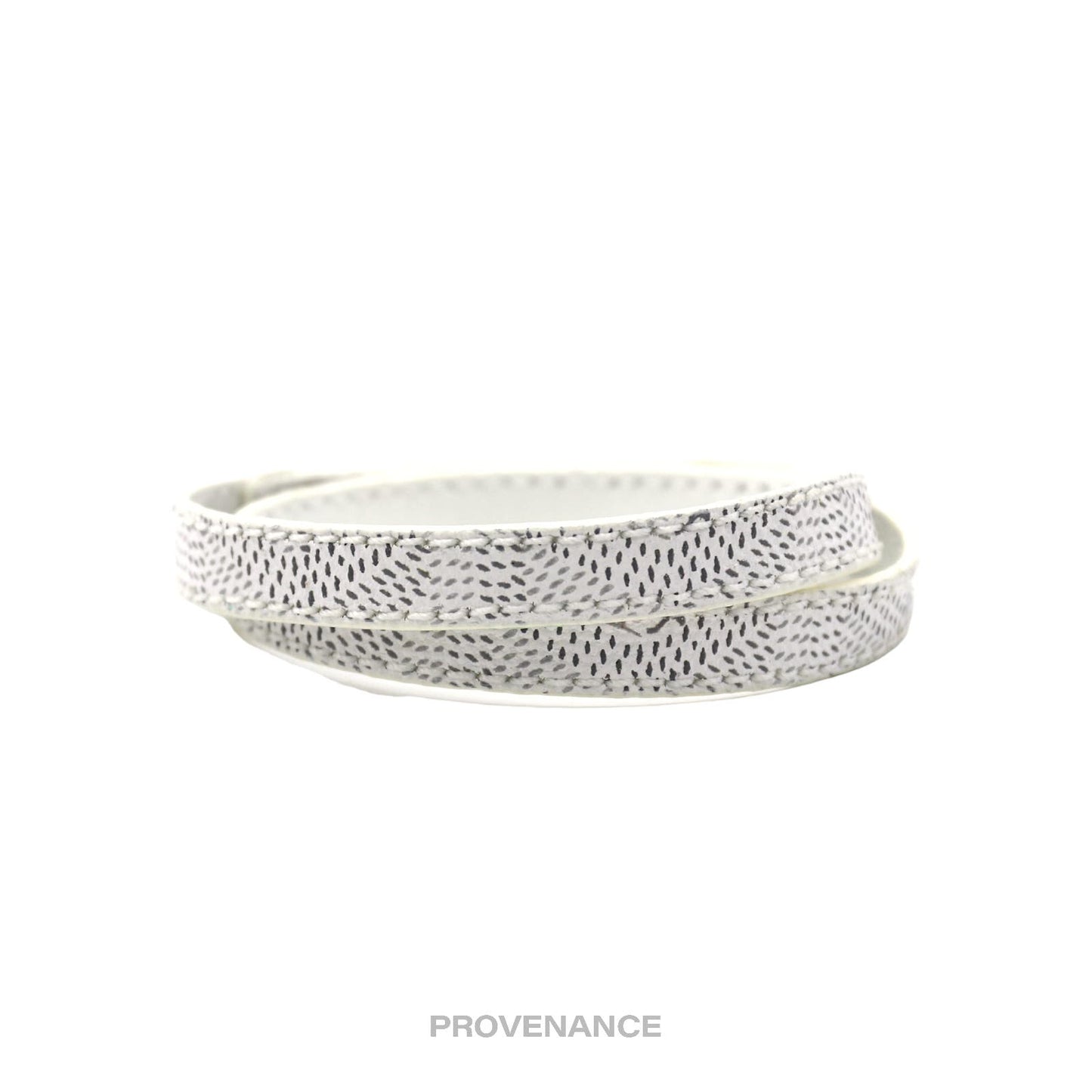 🔴 Goyard Double Wrap Bracelet - White Goyardine