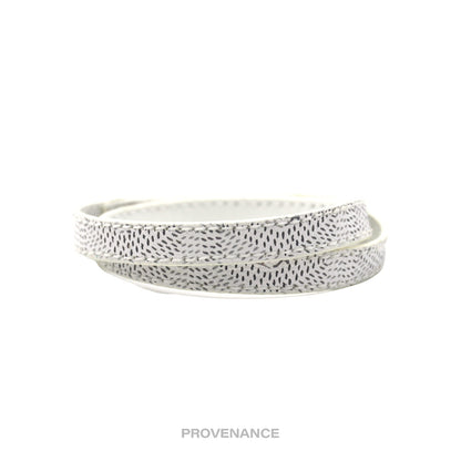 🔴 Goyard Double Wrap Bracelet - White Goyardine