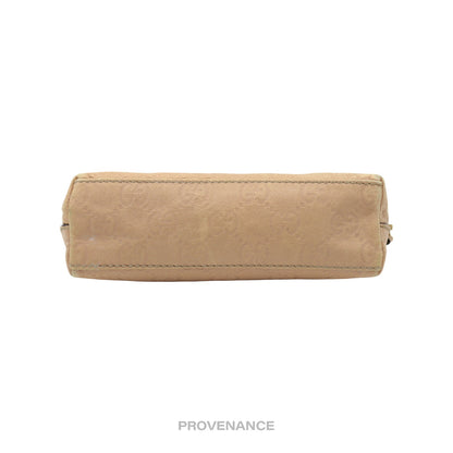 🔴 Gucci Cosmetic Pouch - Nude Guccissima Leather