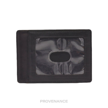 🔴 Givenchy Logo Card Holder Wallet - Black Leather