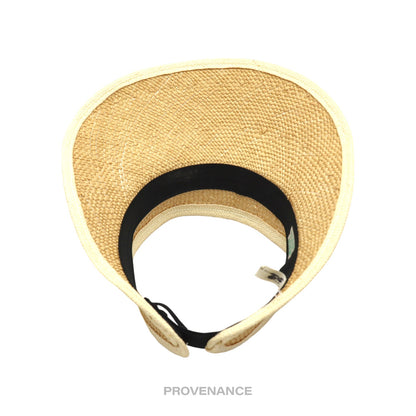 🔴 Balenciaga Wicker Visor - Straw