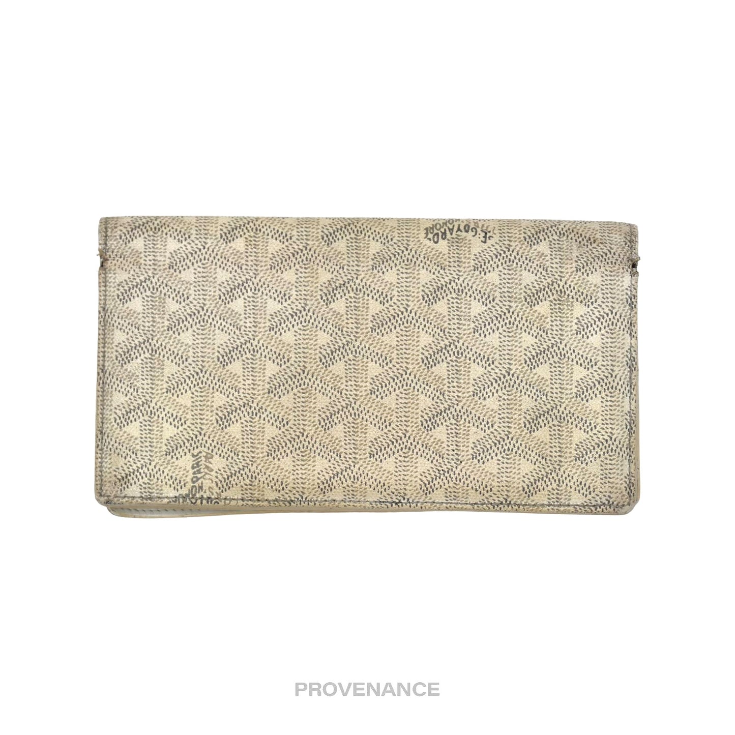 🔴 Goyard Richelieu Long Wallet - White Goyardine