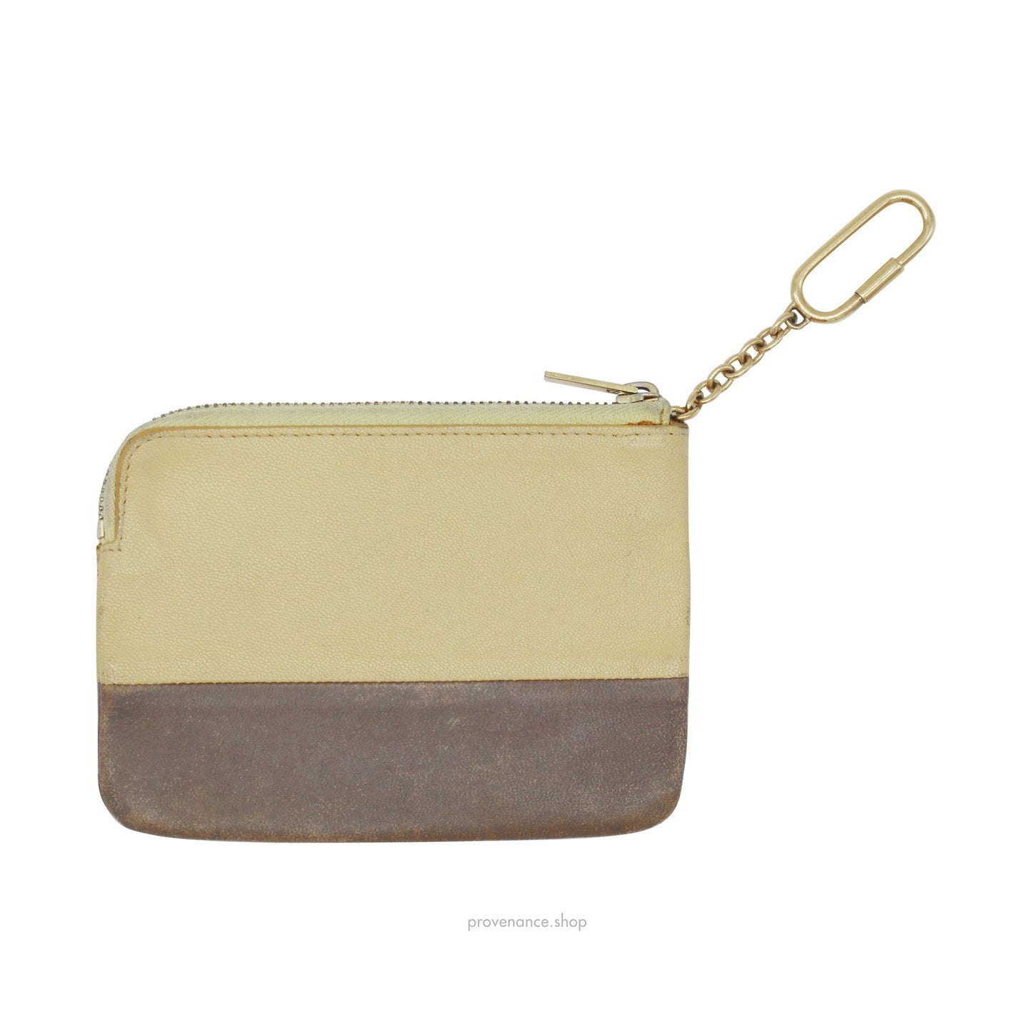 🔴 Celine Key Pouch Cles - Olive Drab/Cream