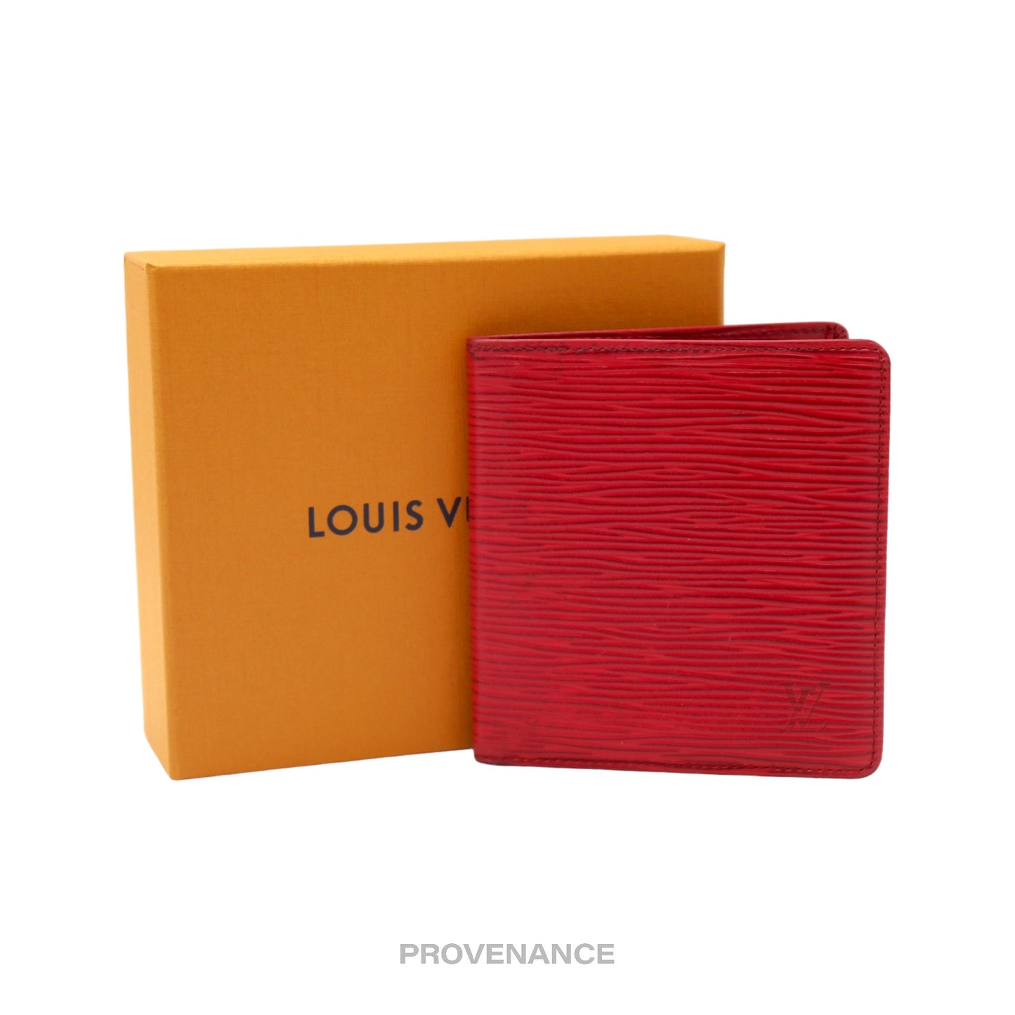 🔴 Louis Vuitton 6CC Bifold Wallet - Red Epi Leather