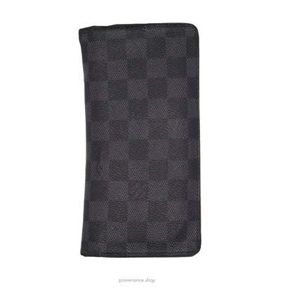 🔴 Louis Vuitton Brazza Long Wallet - Damier Graphite