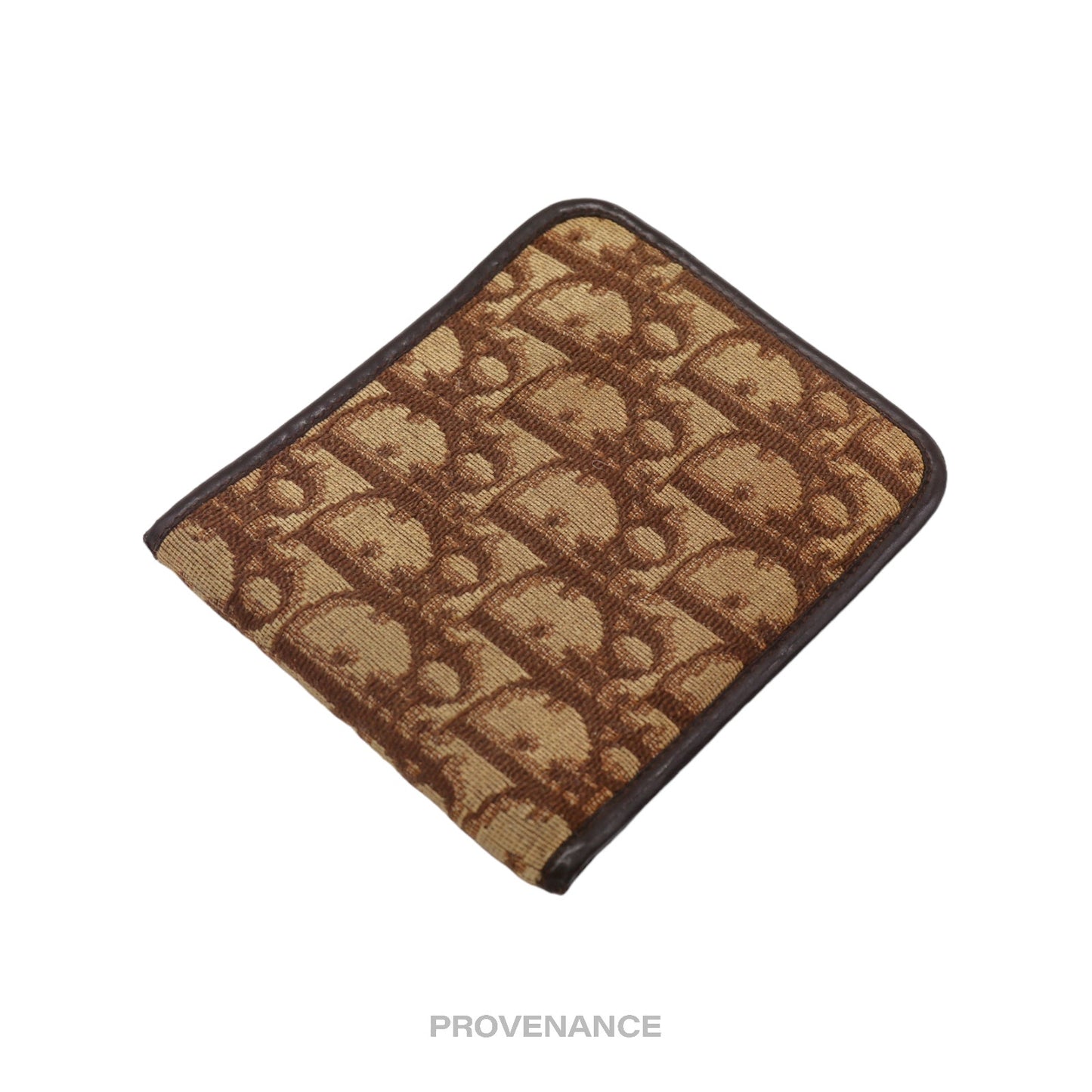 🔴 Dior Oblique Trotter Bifold Wallet - Brown Jacquard