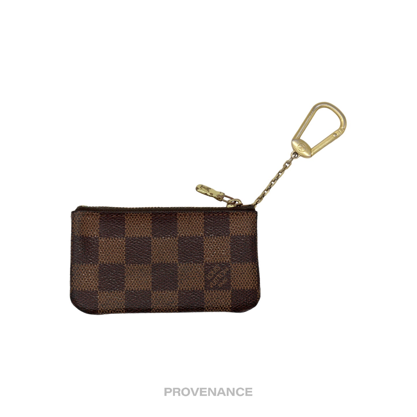 🔴 Louis Vuitton Key Pouch Cles -  Damier Ebene