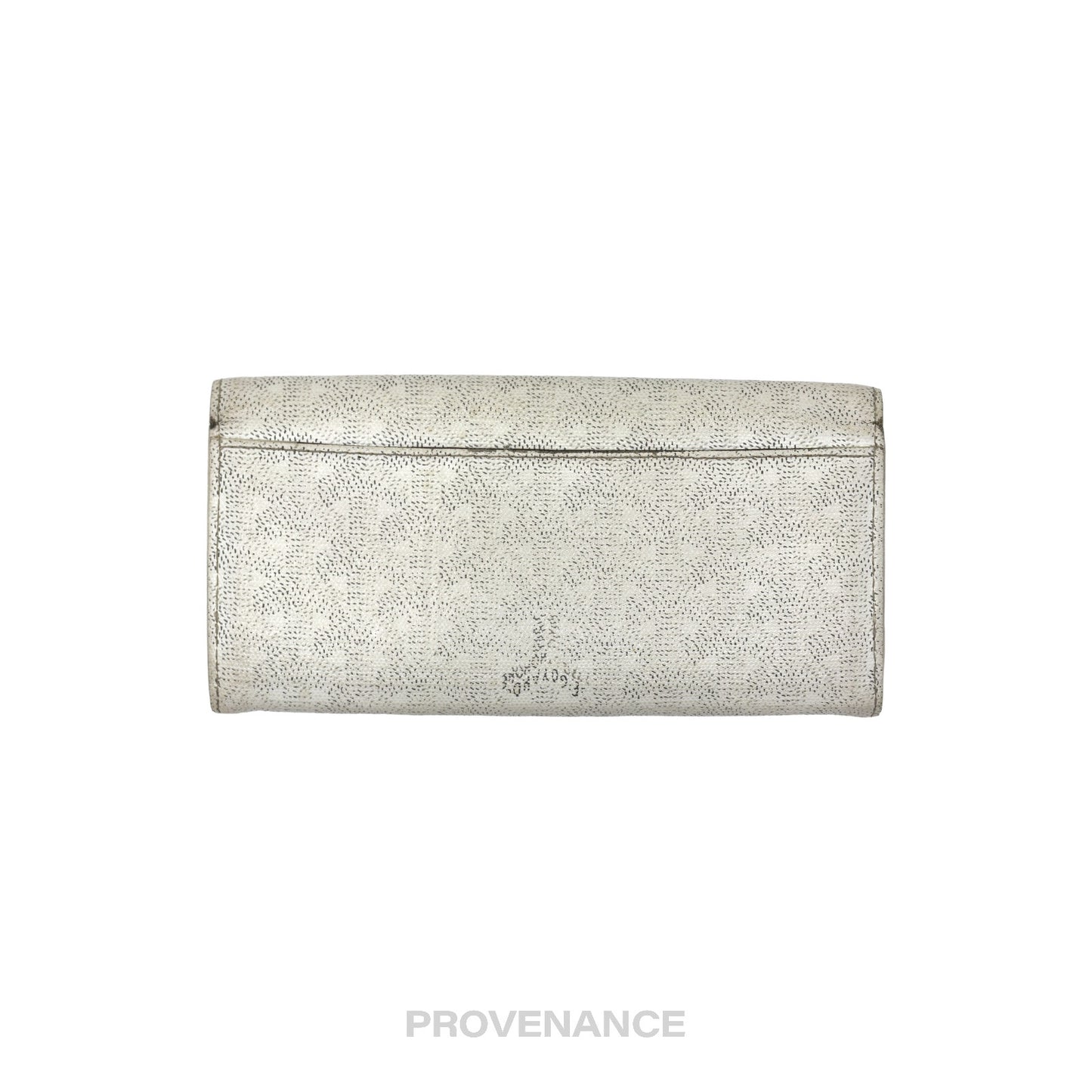 🔴 Goyard Varenne Long Wallet - White Goyardine