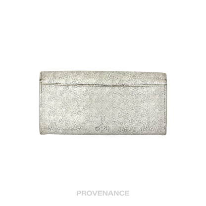 🔴 Goyard Varenne Long Wallet - White Goyardine