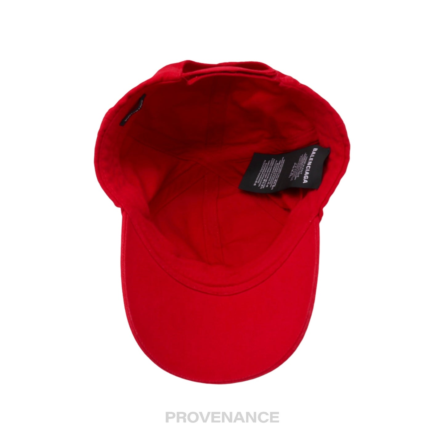 🔴 Balenciaga Embroidered Logo Cap - Red