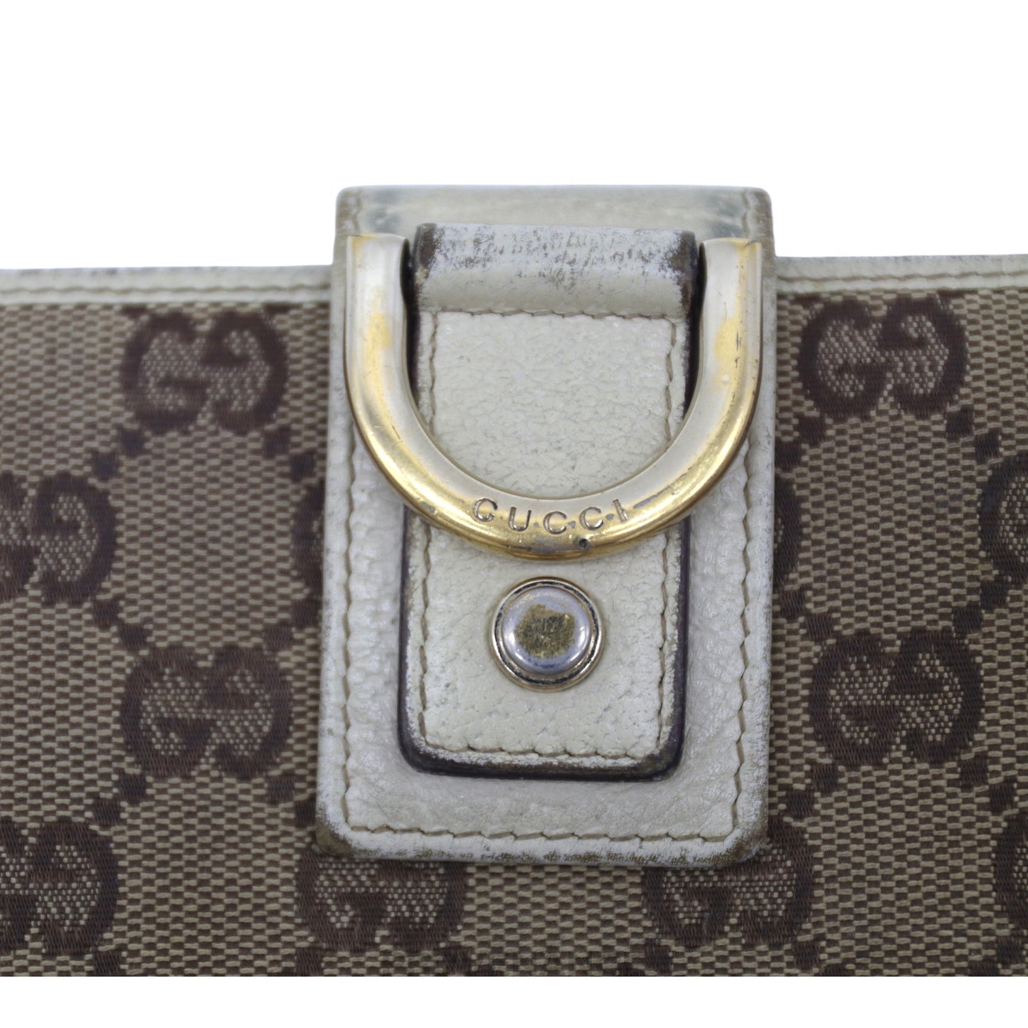 🔴 Gucci GG Canvas Long Wallet - Ivory