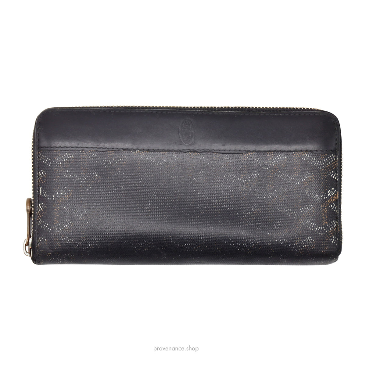 🔴 Goyard Matignon Zipped Wallet - Black Goyardine