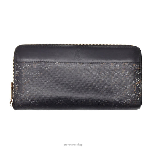 🔴 Goyard Matignon Zipped Wallet - Black Goyardine
