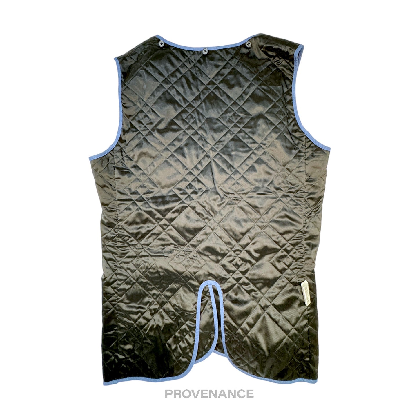 🔴 Lanvin En Bleu Quilted Liner Vest - Black/Blue