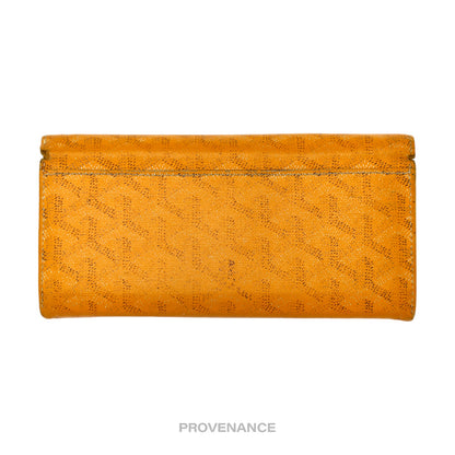 🔴 Goyard Varenne Long Wallet - Yellow Goyardine