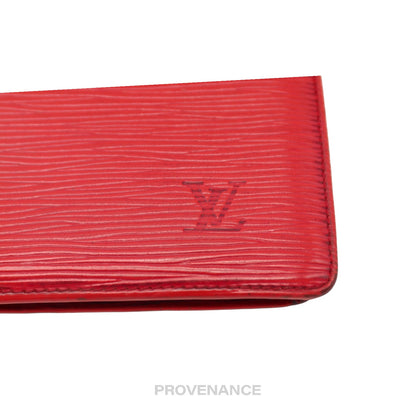 🔴 Louis Vuitton Marco Wallet in Red Epi Marco Malletier