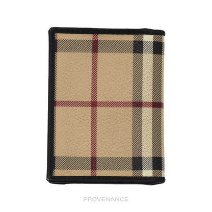 🔴 Burberry ID Pocket Organizer Wallet - Nova Check