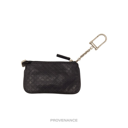 🔴 Gucci Key Pouch Cles - Black Diamante Leather