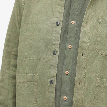 🔴 Officine Générale Theodore Chore Jacket - Light Olive - S