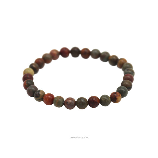 🔴 Bracelet - Picasso Jasper 6mm.