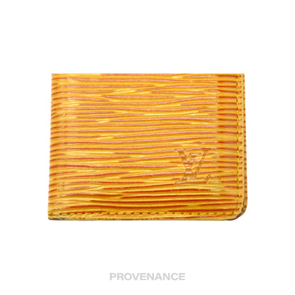 🔴 Louis Vuitton Pocket Organizer Wallet - Tassil Yellow Epi Leather