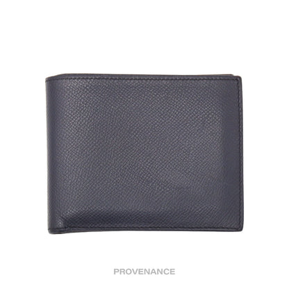 🔴 Hermes Citizen Twill Compact Wallet - Bleu Nuit Epsom