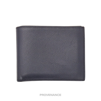 🔴 Hermes Citizen Twill Compact Wallet - Bleu Nuit Epsom