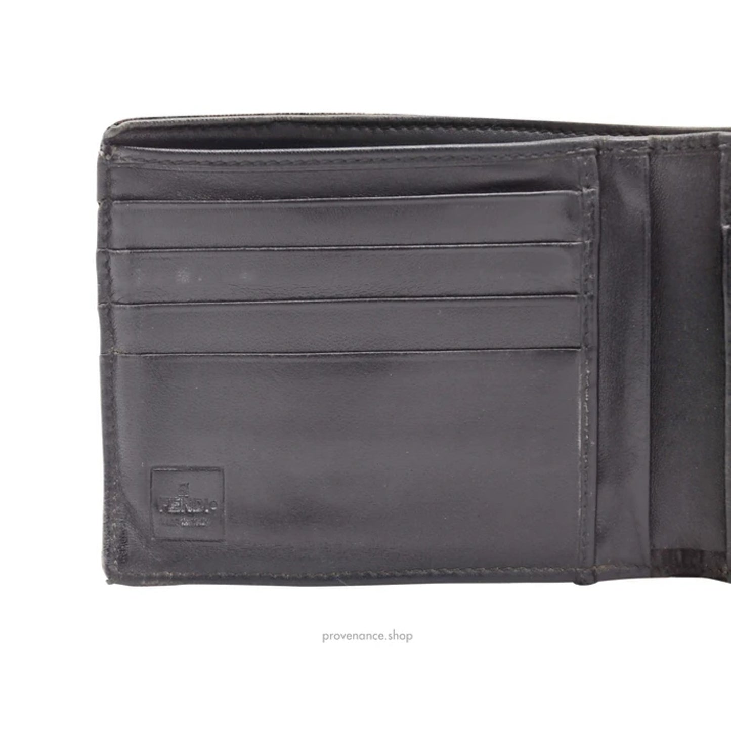 🔴 Fendi FF Zucca Bifold Wallet - Brown