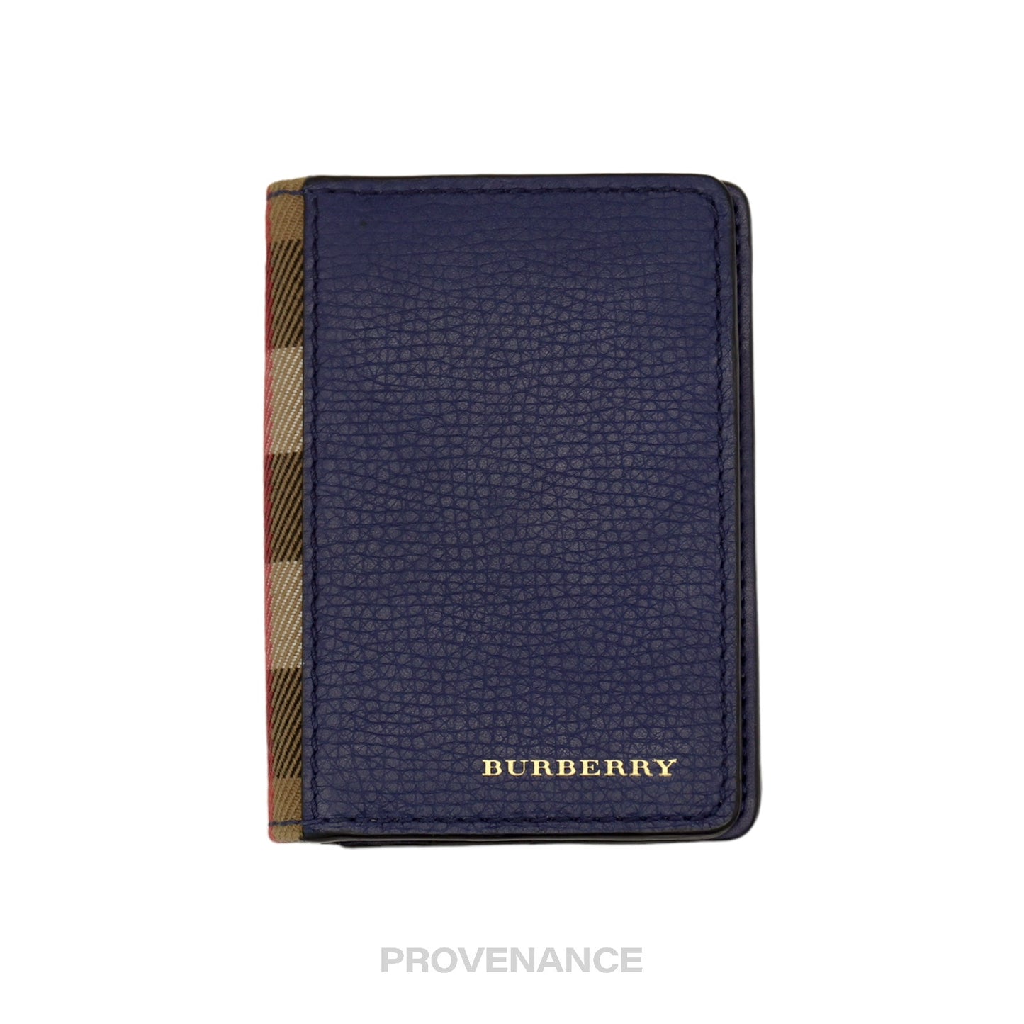 🔴 Burberry Pocket Organizer Wallet - Blue with Nova Check