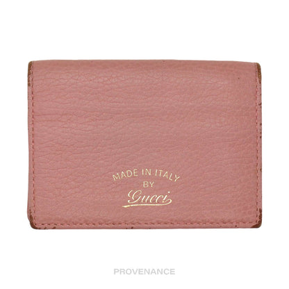 🔴 Gucci MII Pocket Organizer Wallet - Powder Pink