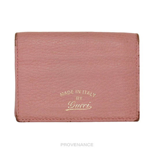 🔴 Gucci MII Pocket Organizer Wallet - Powder Pink