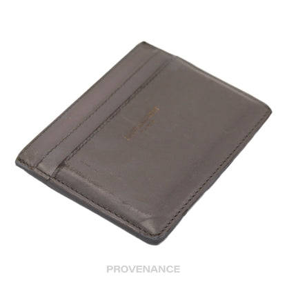 🔴 SLP Card Holder Wallet - Grey Leather