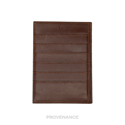🔴 Hermes 6CC Card Holder Wallet - Chocolate Box Calfskin