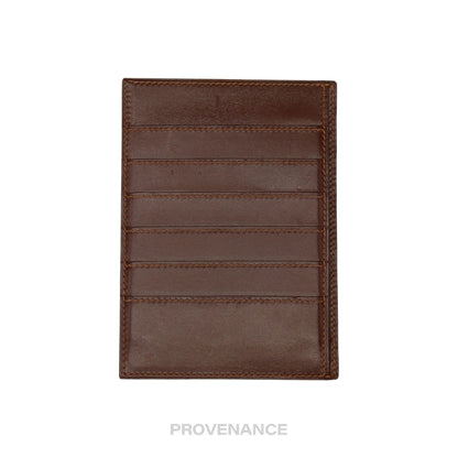 🔴 Hermes 6CC Card Holder Wallet - Chocolate Box Calfskin