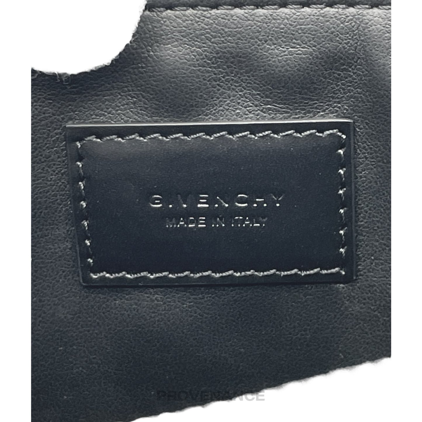 🔴 Givenchy Star Zip Pochette Jour - Black Leather
