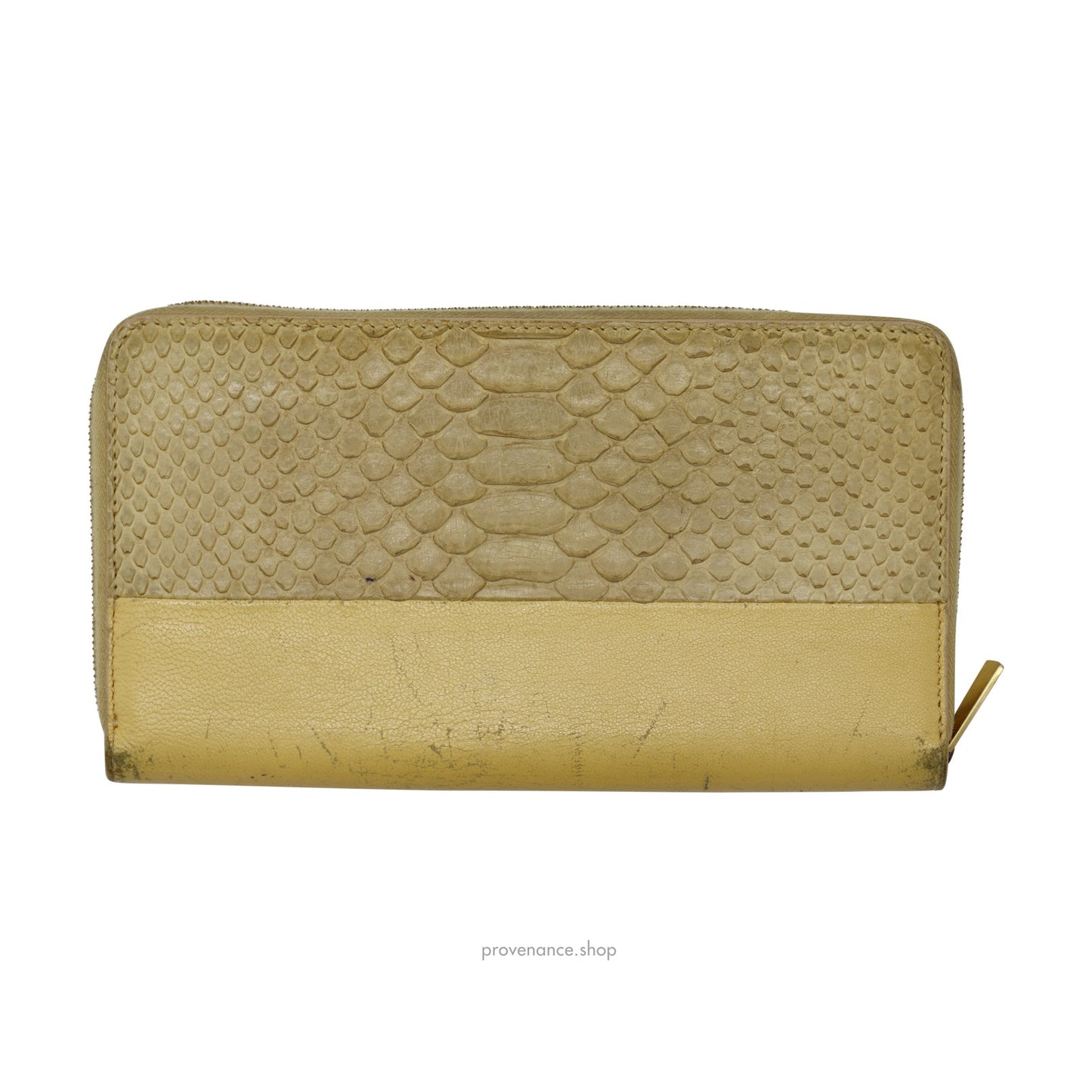 🔴 Celine Multifunction Zip Wallet - Cream Python