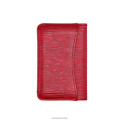 🔴 Louis Vuitton Pocket Organizer Wallet - Red Epi Leather