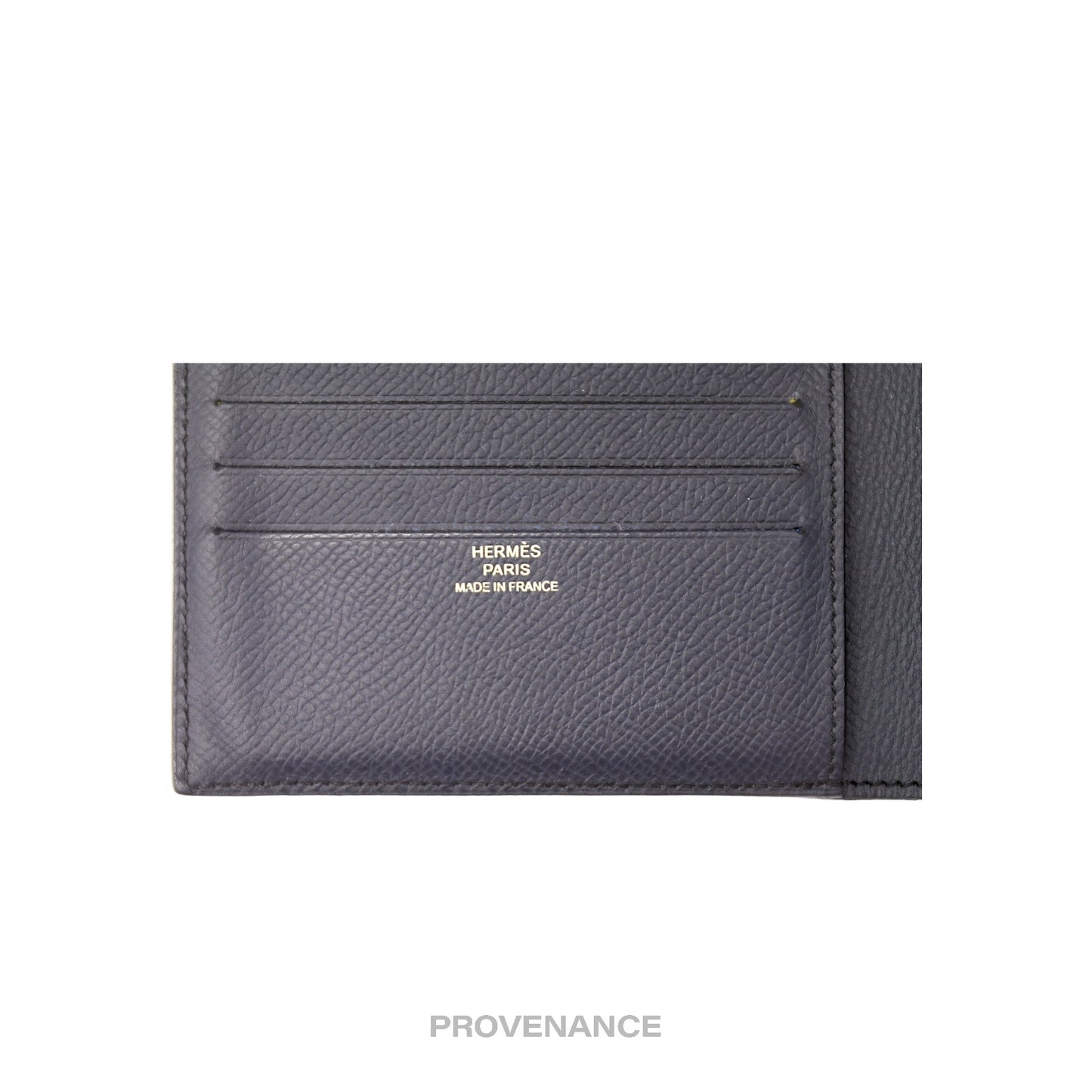 🔴 Hermes Citizen Twill Compact Wallet - Bleu Nuit Epsom