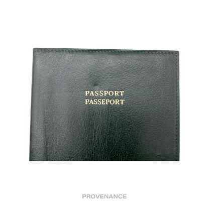 🔴 Rolex Passport Wallet - Forest Green Leather