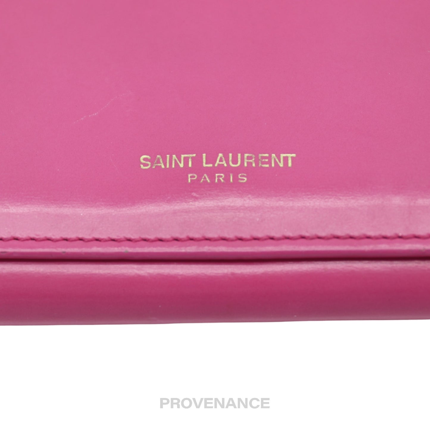 🔴 Saint Laurent Paris SLP Long Wallet - Pink