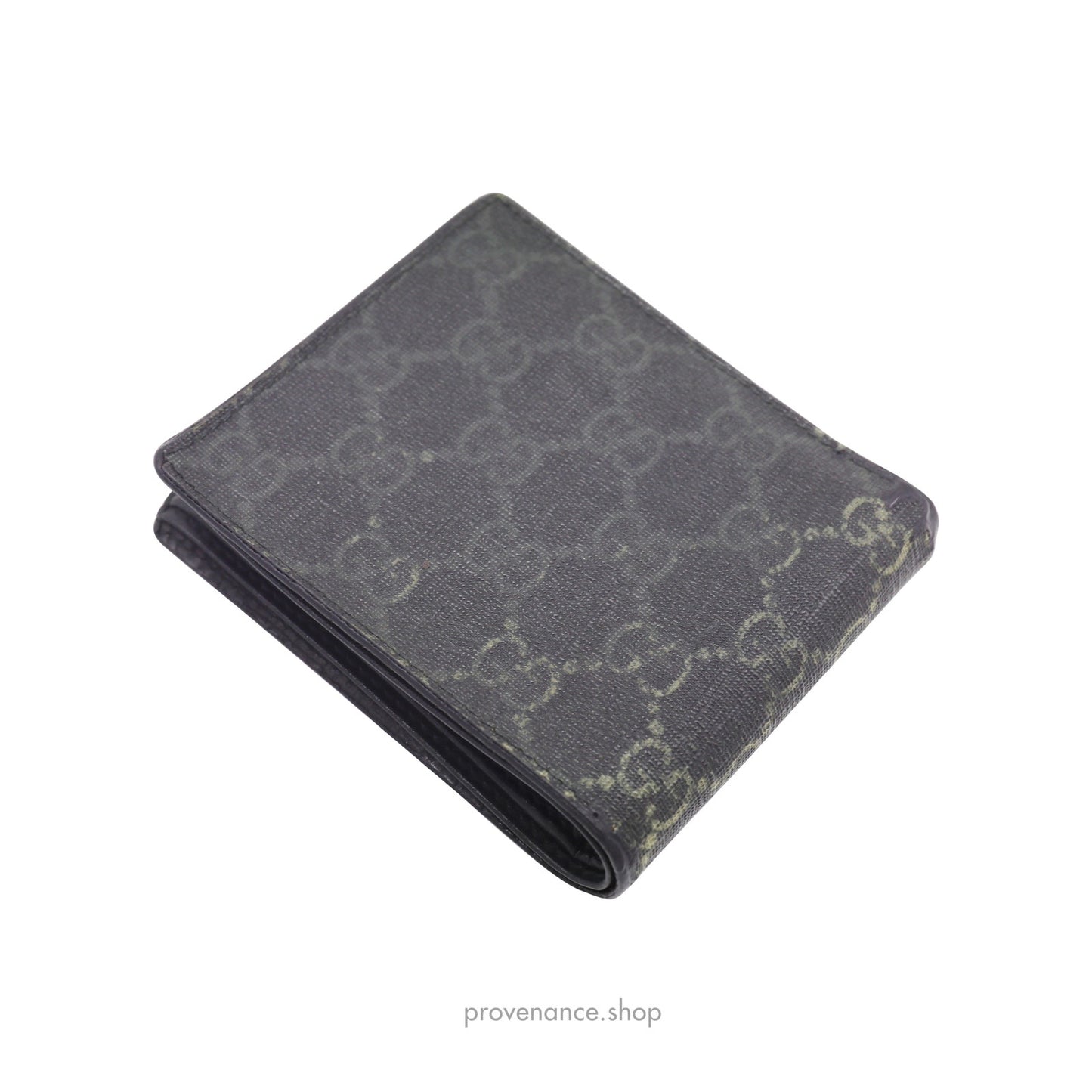 🔴Gucci GG Supreme Bifold Wallet - Black