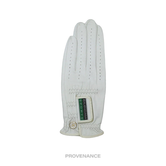 🔴 Balenciaga Golf Glove - White Leather