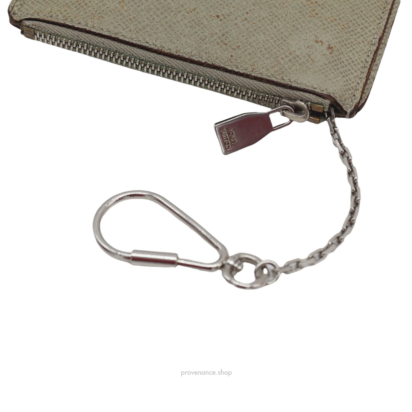 Louis Vuitton Key Cles Coin Pouch - Taiga Glacier Leather