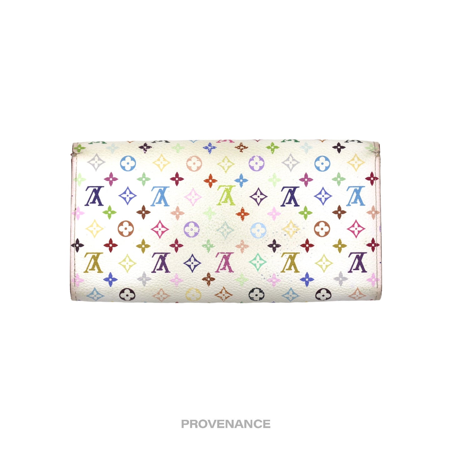 🔴 Louis Vuitton Sarah Long Wallet - Monogram Multicolore Fuchsia