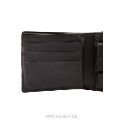 🔴 Gucci Bifold Wallet - Black MicroGuccissima Leather