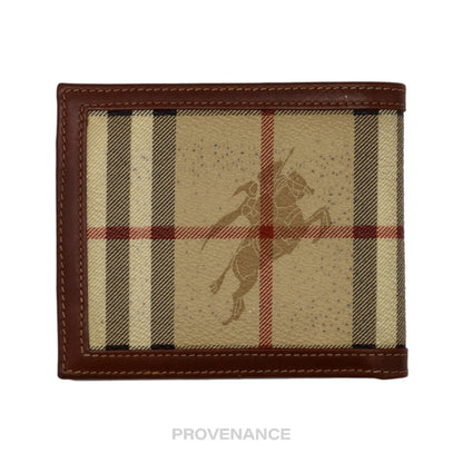 🔴 Burberry Bifold Wallet - Nova Check Brown