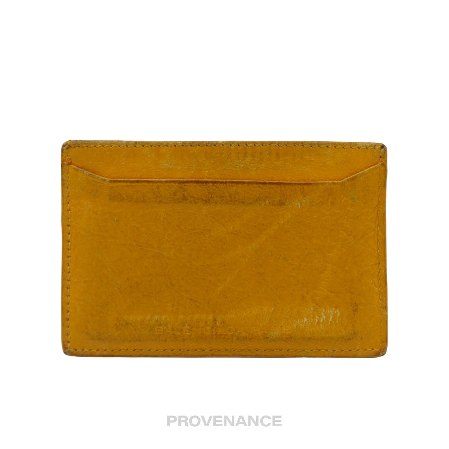 🔴 Balenciaga City Bag Card Holder Wallet - Yellow