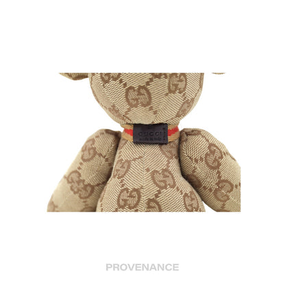 🔴 Gucci Teddy Bear - GG Canvas Tan