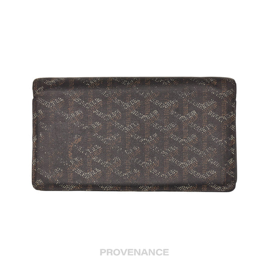 🔴 Goyard Richelieu Long Wallet - Black Goyardine